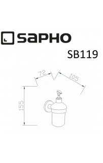 купить Дозатор для жидкого мыла Sapho Samba SB119 Хром в EV-SAN.RU