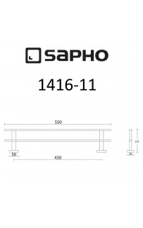 купить Полотенцедержатель Sapho Apollo 1416-11 Хром в EV-SAN.RU