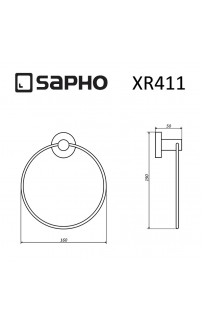 купить Кольцо для полотенец Sapho X-round XR411 Хром в EV-SAN.RU