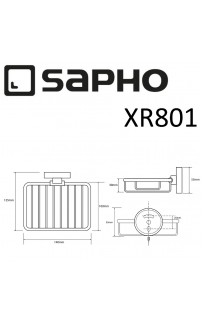 купить Держатель туалетной бумаги Sapho X-round XR705 с крышкой Хром в EV-SAN.RU