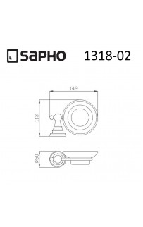 купить Мыльница Sapho Diamond 1318-02 Бронза в EV-SAN.RU