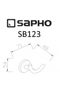 купить Двойной крючок Sapho Samba SB123 Хром в EV-SAN.RU