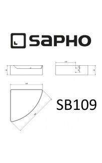 купить Полка-корзина Sapho Samba SB109 угловая Хром в EV-SAN.RU