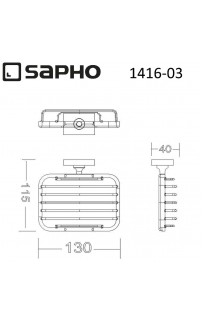 купить Мыльница Sapho Apollo 1416-03 Хром в EV-SAN.RU