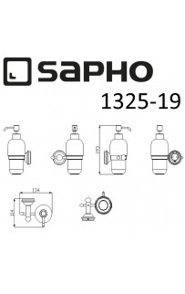 купить Дозатор для жидкого мыла Sapho Astor 1325-19 Хром в EV-SAN.RU