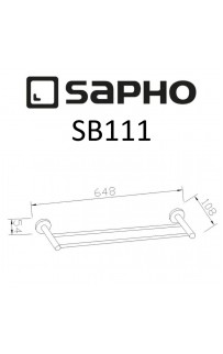 купить Полотенцедержатель Sapho Samba SB111 Хром в EV-SAN.RU