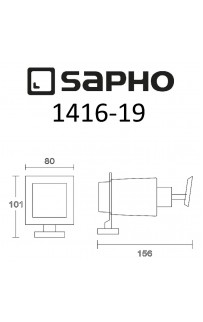 купить Дозатор для жидкого мыла Sapho Apollo 1416-19 Хром в EV-SAN.RU