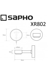 купить Мыльница Sapho X-round XR802 магнитная Хром в EV-SAN.RU