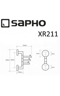 купить Полотенцедержатель Sapho X-round XR211 Хром в EV-SAN.RU