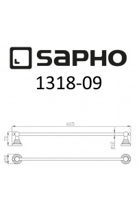 купить Полотенцедержатель Sapho Diamond 1318-09 Бронза в EV-SAN.RU