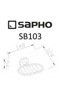 купить Мыльница Sapho Samba SB103 Хром в EV-SAN.RU