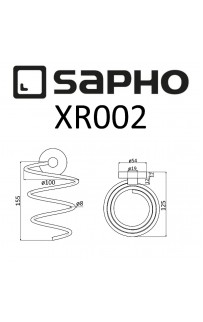 купить Держатель для фена Sapho X-round XR002 Хром в EV-SAN.RU