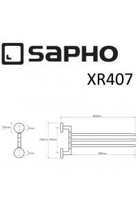 купить Полотенцедержатель Sapho X-round XR407 Хром в EV-SAN.RU