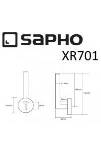 купить Держатель запасного рулона Sapho X-round XR701 Хром в EV-SAN.RU