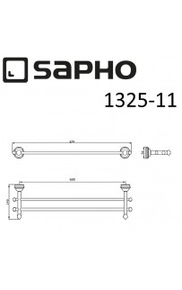 купить Полотенцедержатель Sapho Astor 1325-11 Хром в EV-SAN.RU