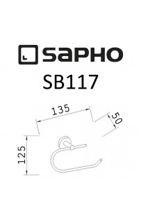 купить Держатель туалетной бумаги Sapho Samba SB117 Хром в EV-SAN.RU