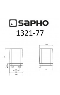 купить Стакан для зубных щеток Sapho Olymp 1321-77 Хром в EV-SAN.RU