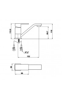 купить Смеситель для раковины Timo Selene 2061-15/00F Хром в EV-SAN.RU