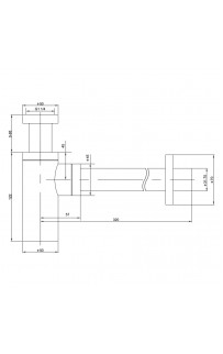 купить Сифон для раковины Timo 959/03L Черный матовый в EV-SAN.RU