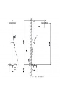 купить Душевая система Timo Briana SX-7130/03 Черный в EV-SAN.RU