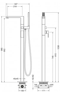 купить Смеситель для ванны Timo Selene 2210/17Y-CR Золото в EV-SAN.RU