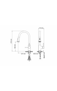 купить Смеситель для кухни Timo Saona 2316/00FL Хром в EV-SAN.RU