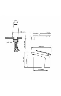 купить Смеситель для раковины Timo Olivia 3261/03F Черный в EV-SAN.RU