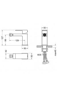 купить Смеситель для биде Timo Selene 2062/03F Черный в EV-SAN.RU