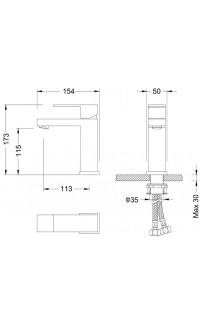 купить Смеситель для раковины Timo Selene 2061/03F Черный в EV-SAN.RU