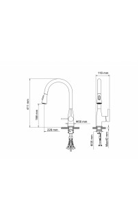 купить Смеситель для кухни Timo Saona 2336/00FL Хром в EV-SAN.RU