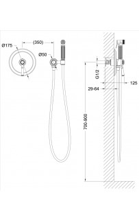 купить Гигиенический душ со смесителем Timo Arisa 5309/00SM Хром в EV-SAN.RU