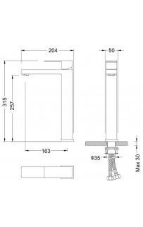 купить Смеситель для раковины Timo Selene 3061/03F Черный в EV-SAN.RU