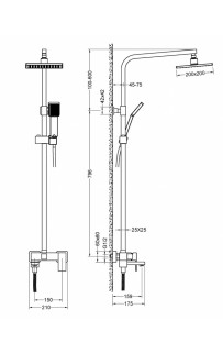 купить Душевая система Timo Selene SX-1013/03 Черный в EV-SAN.RU