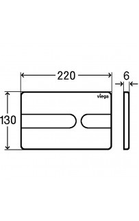 купить Клавиша смыва Viega Prevista Visign for Style 8613.1 773151 Белая матовая в EV-SAN.RU