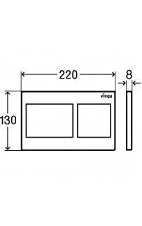 купить Клавиша смыва Viega Prevista Visign for Style 8611.1 773243 Хром матовый в EV-SAN.RU