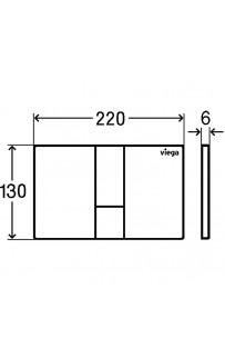 купить Клавиша смыва Viega Prevista Visign for Style 8614.1 773267 Хром глянцевый в EV-SAN.RU