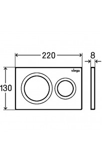 купить Клавиша смыва Viega Prevista Visign for Style 8610.1 773793 Белая матовая в EV-SAN.RU