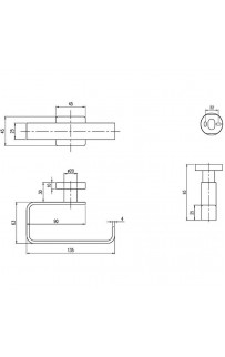 купить Держатель туалетной бумаги Villeroy&Boch Elements Striking TVA15201400061 Хром в EV-SAN.RU