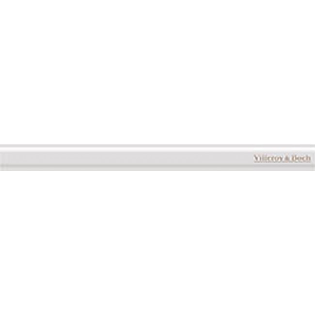 Керамический бордюр Villeroy&Boch Prelude Arpeggio Logo White Border Glossy Rec. K2048ZT1L0010 2,5х30 см