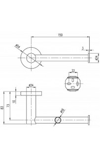 купить Держатель туалетной бумаги Villeroy&Boch Elements Tender TVA15101400061 Хром в EV-SAN.RU