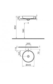 купить Раковина-чаша Vitra Metropole 45 5940B003-0012 Белая в EV-SAN.RU