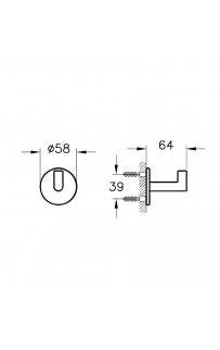 купить Крючок Vitra Origin A4488436 Черный матовый в EV-SAN.RU