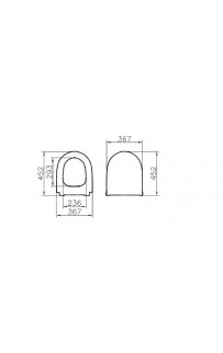 купить Сиденье для унитаза Vitra Sento 130-003-009 с микролифтом в EV-SAN.RU