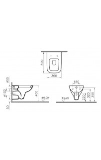 купить Унитаз Vitra S20 5507B003-0101 подвесной без сиденья в EV-SAN.RU