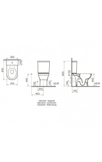 купить Унитаз компакт Vitra S50 9797B003-7204 с бачком и сиденьем Микролифт в EV-SAN.RU