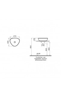 купить Раковина-чаша Vitra Plural 47 7812B483-0016 Черная матовая в EV-SAN.RU