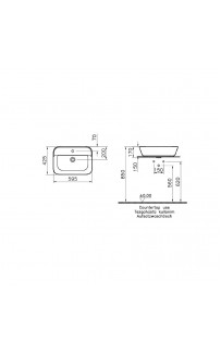 купить Раковина-чаша Vitra Geo 60 7426B003-0001 Белая в EV-SAN.RU