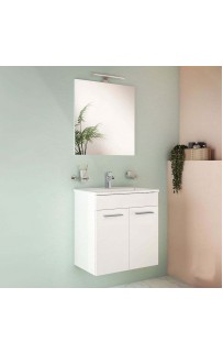 купить Комплект мебели для ванной Vitra Mia 59 75023 Белый глянец в EV-SAN.RU