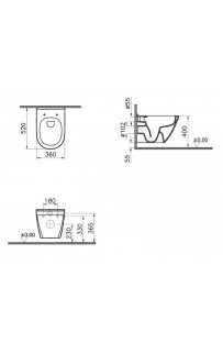 купить Унитаз Vitra S 50 7740B003-0075 подвесной без сиденья в EV-SAN.RU