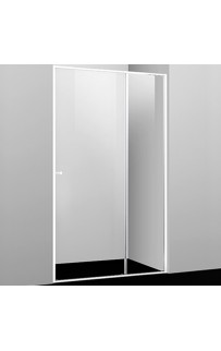 купить Душевая дверь WasserKRAFT Rhin 120 44S05 профиль Белый стекло прозрачное в EV-SAN.RU